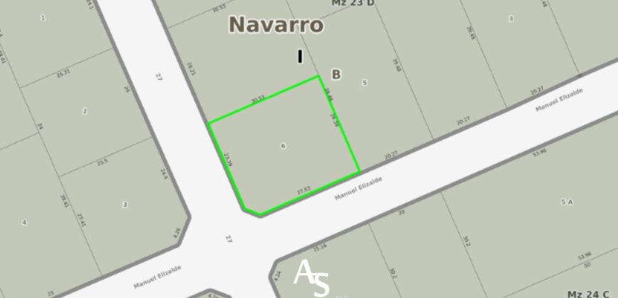 Terreno de 801 m2 en esquina – Financiación