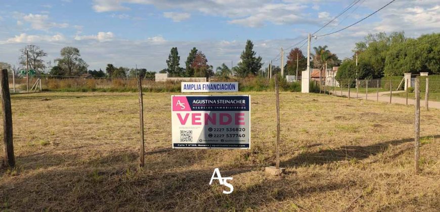Terreno de 801 m2 en esquina – Financiación